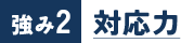強み2 対応力