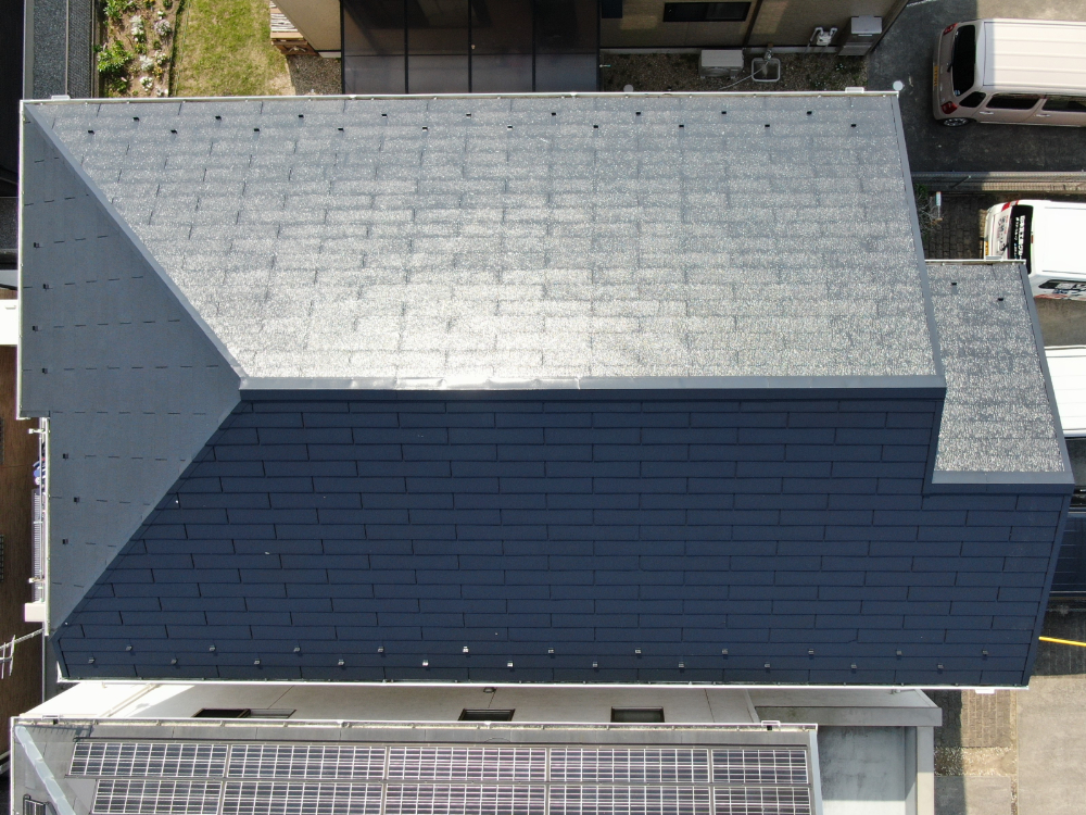 豊橋市K様邸　屋根塗装工事（ガイソールーフガードフッ素）