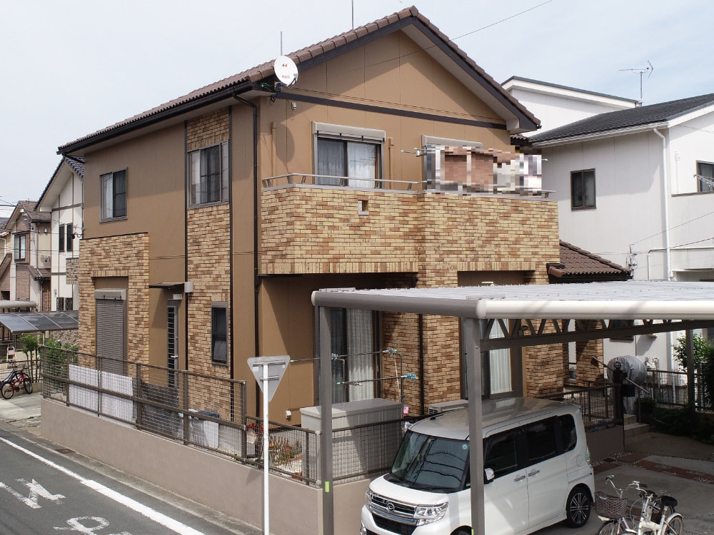 豊橋市S様邸　外壁塗装工事（ガイソーウォール無機Ｆ）